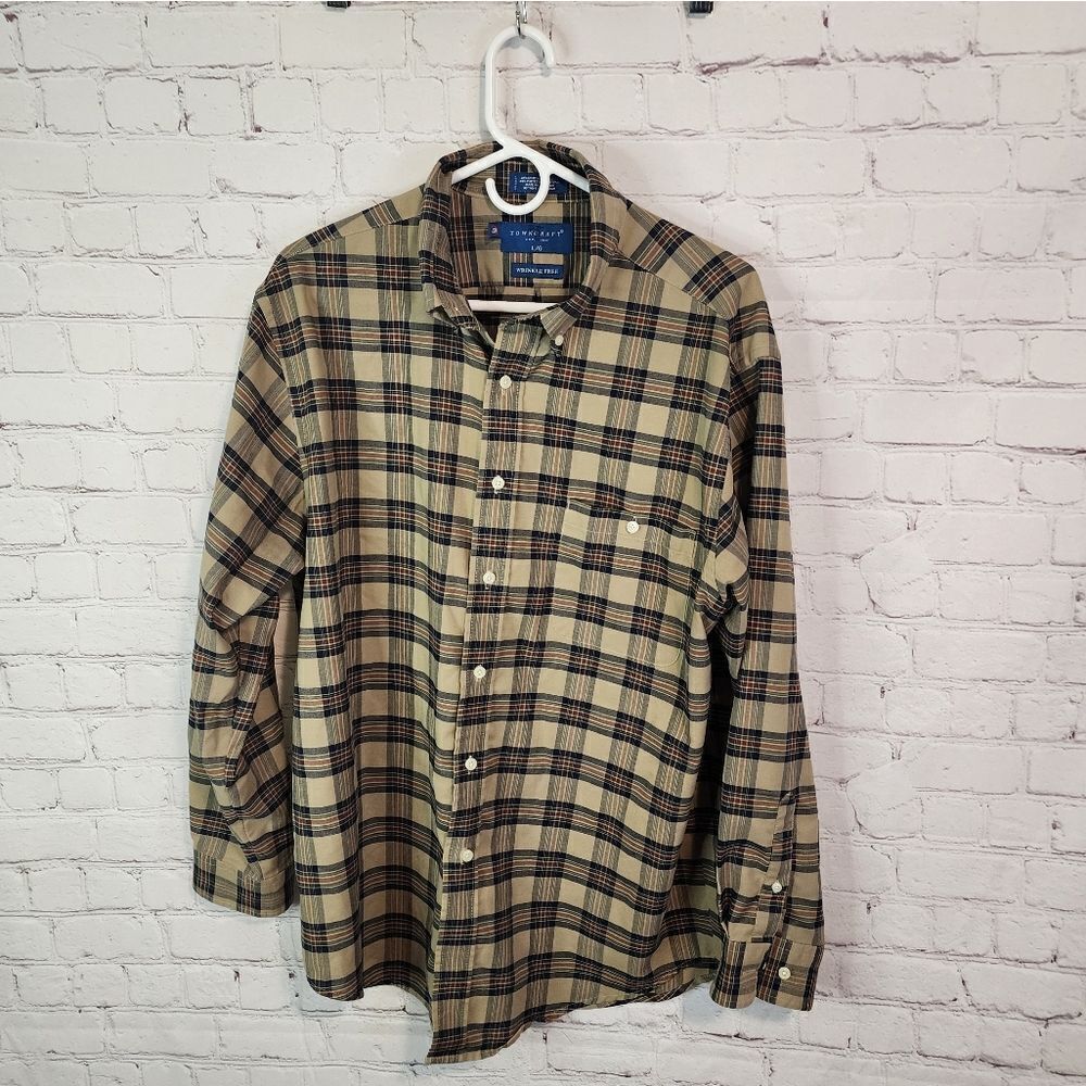 Men's Towncraft longsleeve button-down shirt, size Large